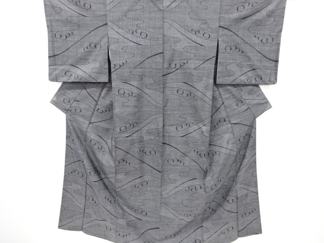 霞模様織り出し本場薩摩大島紬着物(9マルキ)